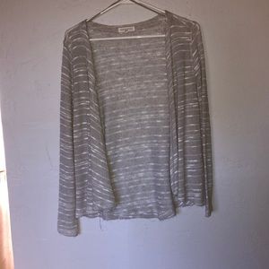 Aeropostale light grey and white sweater size S